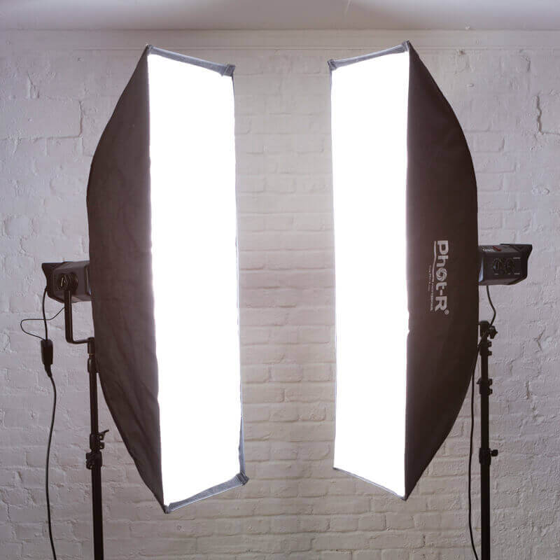 Two strip soft boxes